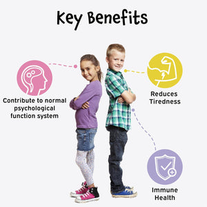 Nutriburst Trolls Kids Defencedynamo - Immune Support & Energy - Vitamin D3 (25Μg), Vitamin C (90Mg) + Black Elderberry Extract (50Mg) - Vegan + Chewable + Sugar Free - Blueberry Flavour - 60 Gummies