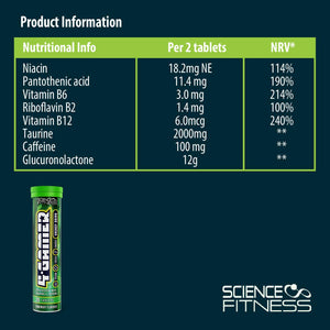 Gaming Supplement 4Gamer- Stimulants for Energy, Focus & Vision - Nootropic Brain Booster with Caffiene, Taurine & Vitamins (6 Tubes)