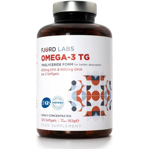Omega -3 TG | Triglyceride Form | IFOS Certified | 900Mg EPA & 600Mg DHA per 2 Softgels | 120 Softgels