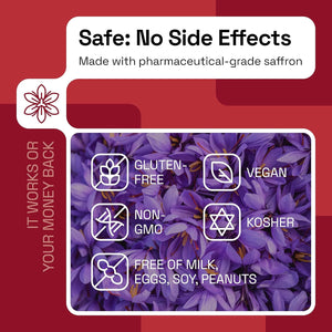 NAVEH PHARMA Optimind - Focus Supplement | Natural ADHD Supplements for Kids | 30 MG Saffron Supplements: Kids Vitamins and Memory Supplement for Brains | Mood Support | 60 Calm Gummies (Strawberry)