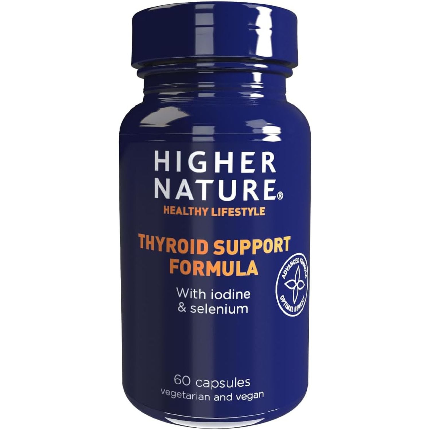 Higher Nature - Thyroid Support Formula - with Iodine & Selenium - Thyroid Support Supplement - Vegetarian & Vegan - 60 Capsules