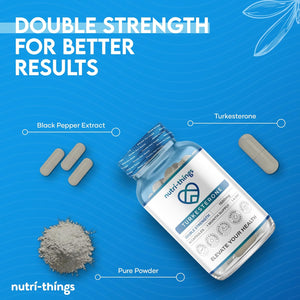 Turkesterone Capsules - 1500Mg Turkesterone - Muscle Growth and Recovery Support - Adaptogenic Properties - One Month Supply - Non-Gmo, Gluten-Free - 30 Capsules