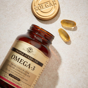 Solgar Triple Strength Omega 3, Supports Brain and Eyes, Heart Health Friendly, Fish Oil, Brown, 100 Count (Pack of 1)