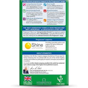 Pregnacare MAX Pregnancy Vitamins - Uk'S No.1 Pregnancy Brand. Greater Prenatal Care for Women, Supplement with Added Omega-3 DHA for Normal Brain and Eye Development, Vitabiotics