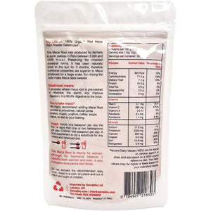 Organic Red Maca Root Gelatinized Powder, Soil Association Certified, 250G from the High Peruvian Mountains.