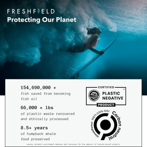 Freshfield Vegan Omega 3 DHA & DPA Supplement: Premium Algae Oil, 2 Month Supply, Plant Based, Sustainable, Premium and Mercury Free. Supports Heart, Brain, Joint Health