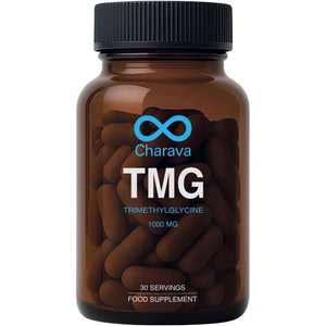 Charava TMG (Trimethylglycine), 30 Servings of 1000Mg (60 X 500Mg Capsules), Premium Supplement, Vegan Capsule