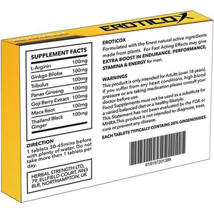EROTICOX Ultra Extra Strong 700MG | Maximum Duration, Immediate Effect, without Contraindications, 100% Natural
