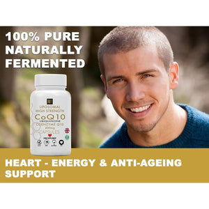 Ubiquinone Coenzyme Q10 400Mg | 120 High Strength Vegan Capsules | Liposomal High Absorption Coq10 1-A-Day Tablets | Coenzymeq10 Supplement | 4 Months Supply UK Company