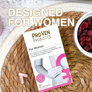 Pro-Ven Probiotics for Women Intimate Flora, Gut Health & Hormone Support 17.5 Billion CFU Clinically Tested Friendly Bacteria 30 Capsules
