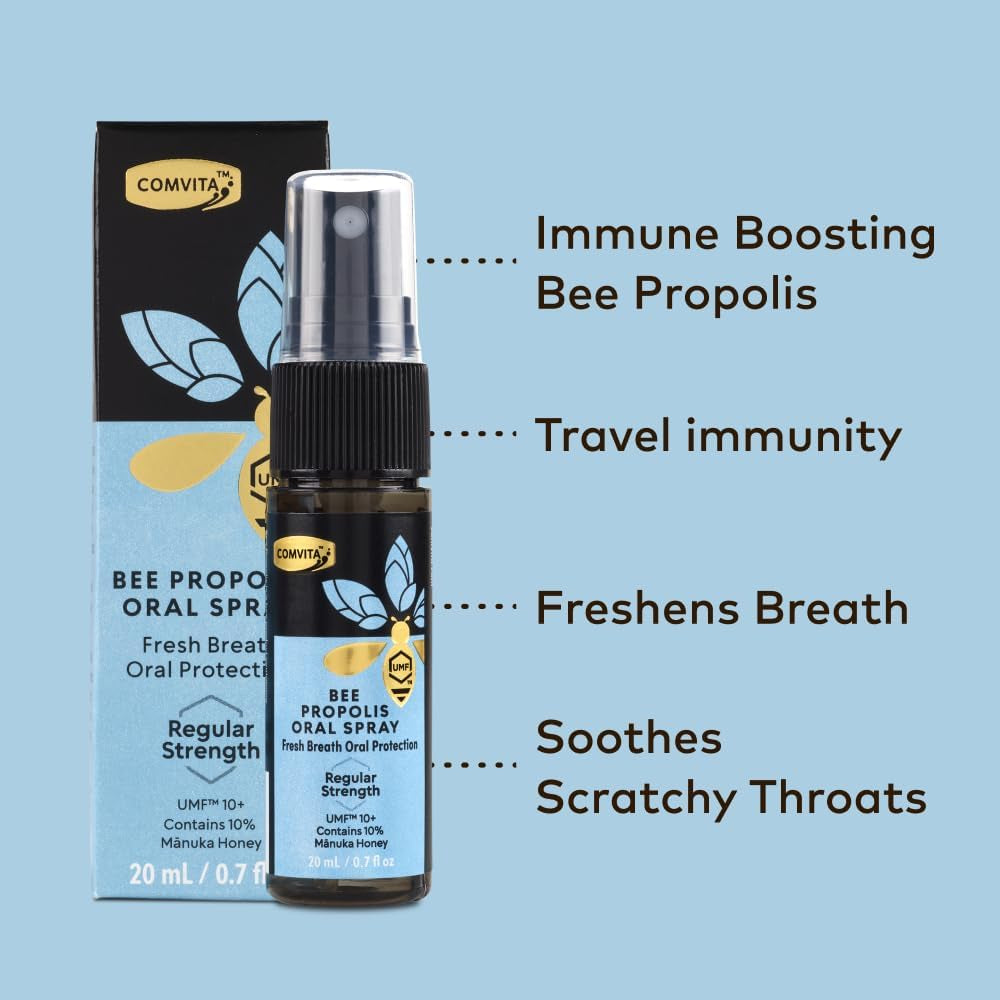 Comvita Propolis Oral Spray Containing Manuka Honey (UMF 10+, MGO 263+) - 20Ml