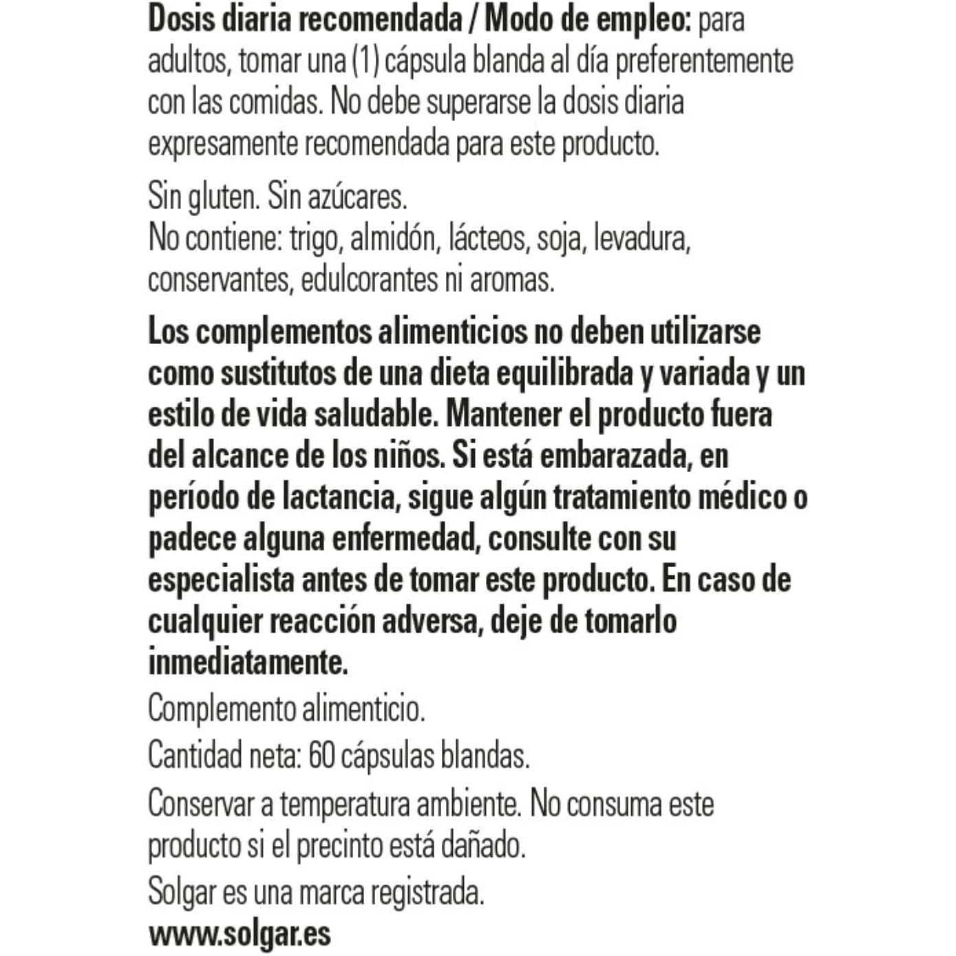 Solgar Natural Source Oceanic Beta Carotene Softgels - Pack of 60 - Fight Free Radical Damage - Strong Antioxidant - Gluten Free