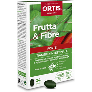 Ortis Frutta&Fibre Forte Integratore Transito Intestinale 24 Compresse
