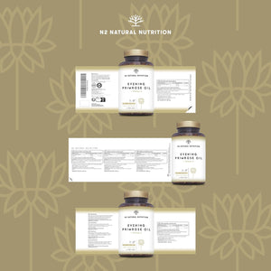 Evening Primrose Oil 2000 Mg per Dose, GLA Omega 6 200Mg + Vitamin E. 200 High Strength Softgels, Easy Swallow, Cold Pressed. Menopause, Skin and Nails Care. Made in EU. N2 Natural Nutrition.