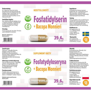 Hepatica Phosphatidylserine + Bacopa Monnieri 250Mg | 90 Vegan Capsules | High Strength Memory, Focus & Brain Support | 3Rd Party Lab Tested | Non-Gmo & Gluten-Free