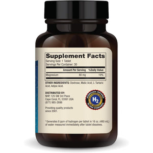 Dr. Mercola H2 Molecular Hydrogen Dietary Supplement, 30 Servings (30 Tablets), Non GMO, Gluten Free, Soy Free