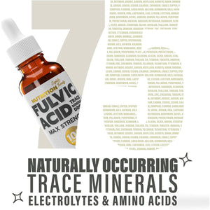 Fulvic Acid Trace Minerals - Max Strength - 100 Day Supply - 50Ml - Nutrition Eighty Twenty