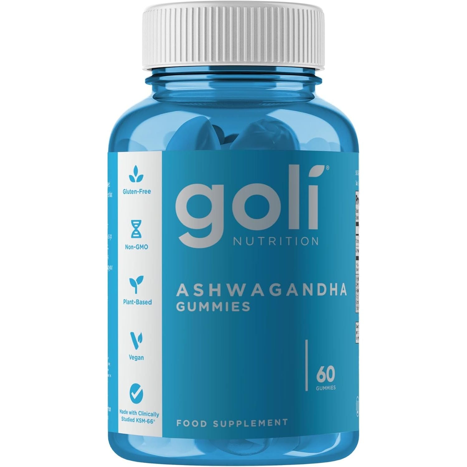 Goli Ashwagandha KSM-66 Gummies | Stress, Sleep & Mood Support | Mixed Berry | Vitamin D, Vegan, Plant Based, Non-Gmo, Gluten Free, Gelatin Free | Relax. Restore. Unwind. | 60 Gummies