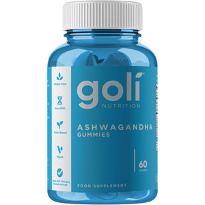 Goli Ashwagandha KSM-66 Gummies | Stress, Sleep & Mood Support | Mixed Berry | Vitamin D, Vegan, Plant Based, Non-Gmo, Gluten Free, Gelatin Free | Relax. Restore. Unwind. | 60 Gummies
