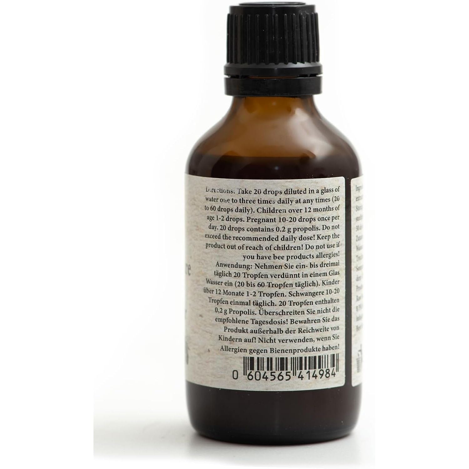 50 Ml Propolis Tincture 30% - Alcohol Free from RAW Farm Beekeepers