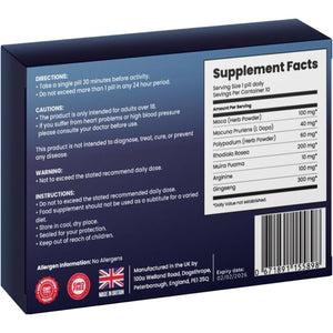 10 Tablets | Power & Performance | Ginseng | 100 Natural