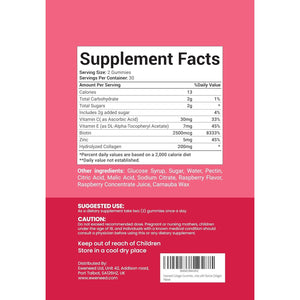 Eweneed Collagen Gummies for Skin, Hair and Nails, Mixed Berry Flavour, 60 Gummies with Marine Collagen