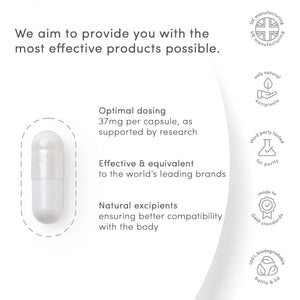 Vp Vitality Pro Zinc L-Carnosine 37Mg X 120 Capsules - over 99% Purity Third Party Tested - Gut Health Zinc Carnosine Supplement - Vitality Pro