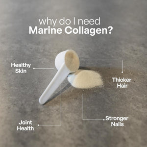 SUNNA SUPPLEMENTS Marine Collagen Powder - Pure Hydrolysed Fish Peptides (Type 1 Collagen) - High Strength for Skin, Hair, Nails, and Joints - Non-Gmo & Gluten Free | Unflavoured