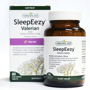 Sleepeezy Valerian Root Tablets, 2 X 60 Vegan Tablets, Relief of Sleep Disturbances