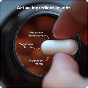 Magnesium Glycinate X3-90 Capsules - 3 in 1 Formula - Bisglycinate | Citrate | Malate - Protein Works