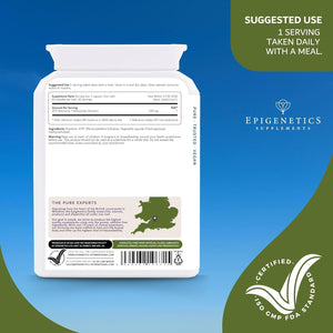 ATP Capsules | 200Mg Adenosine Triphosphate Disodium | 60 Capsules | Vegan Friendly UK Made | 1 Capsule Daily | 2 Months Supply