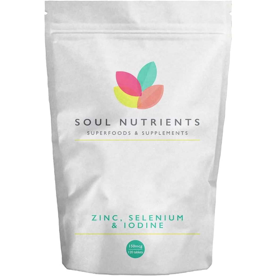 Selenium, Zinc & Iodine Tablets- One per Day- 120 Tablets- UK Made