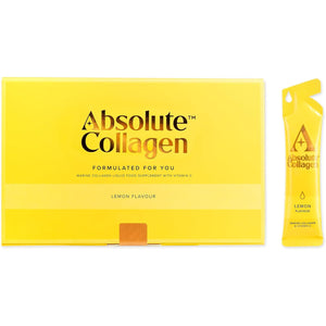 Absolute Collagen Marine Liquid Collagen Supplement for Women | New Lemon Flavour, Supports Hair, Nail & Skin Health, 8000Mg of Hydrolysed Collagen per Sachet, Vitamin C | 14 Sachets