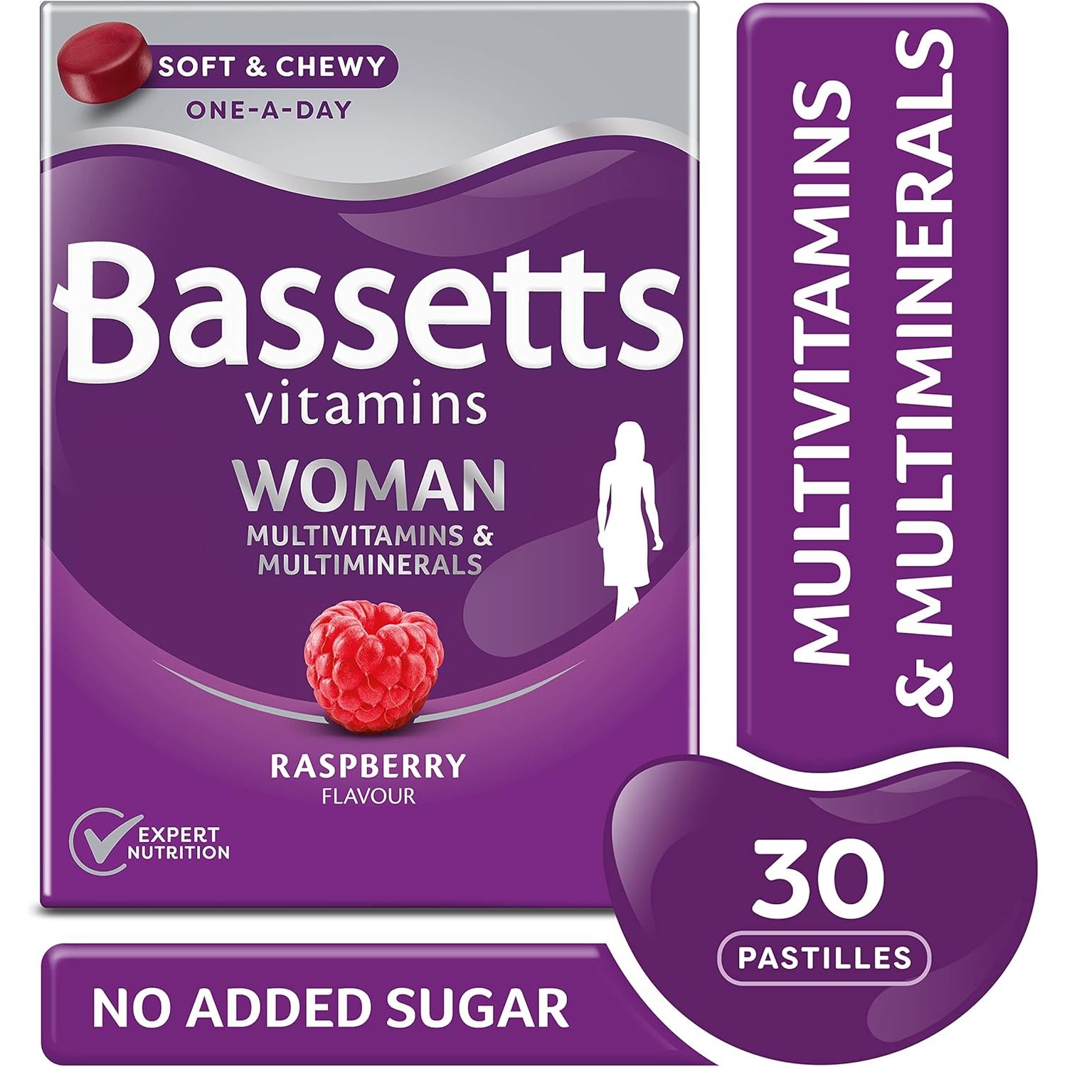 Bassetts Vitamins Woman Multivitamins & Multiminerals Raspberry Flavour 30 Gummy Pastilles