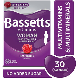 Bassetts Vitamins Woman Multivitamins & Multiminerals Raspberry Flavour 30 Gummy Pastilles