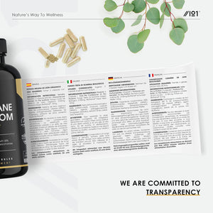 Organic Lions Mane Supplement 28,000Mg – 50% Polysaccharides (700Mg) – 90 Vegan Capsules – High Strength Mushroom Supplement – Resealable and Recyclable Pouch – by Alpha01