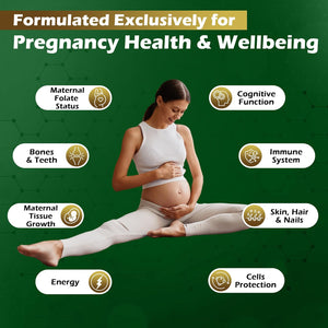 VITAGENERICS Fitpregnancy Multivitamin & Minerals plus Omega 3 | 30 Tablets plus 30 Capsules | with 600Μg Folic Acid, Iron, Zinc, B Vitamins & More. UK Made for Pregnant Women