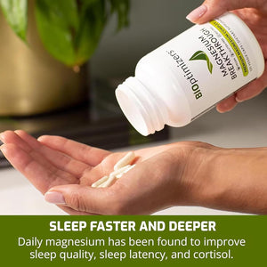 Bioptimizers Magnesium Breakthrough Supplement | Has 7 Forms of Magnesium: Glycinate, Malate, Citrate, and More | Natural Sleep and Brain Supplement | 60 Capsules