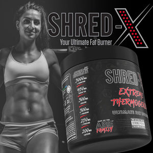 Applied Nutrition Shred X Fat Burner - ABE All Black Everything Fat Burner, Thermo Weight Management (300G - 30 Servings) (Strawberry Kiwi)