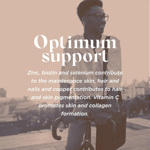 Biocare Hair, Skin & Nail Complex - with Biotin, Selenium, Zinc, Silica, Lysine & MSM - 60 Capsules