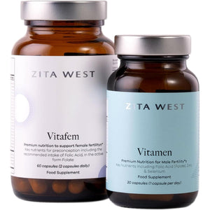 Zita West Couple Bundle - Vitafem & Vitamen Multivitamins - 60 Female Caps & 30 Male Caps (1 Month Supply)