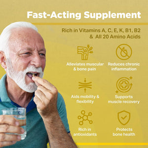 Strength & Spices Anti-Inflammatory, Muscle and Joint Care Supplements for Mobility and Recovery, Turmeric Capsules with 28 Powerful Ingredients, Vegan and All-Natural, 1000Mg, 60 Capsules, Refill