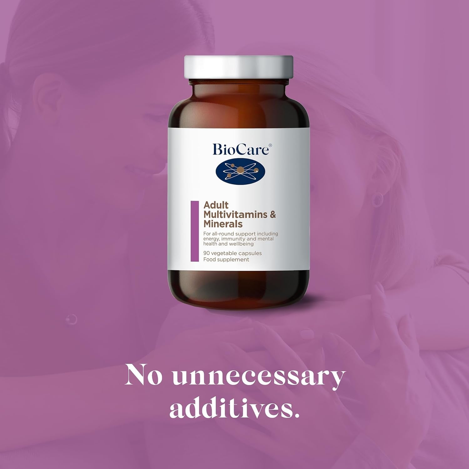 Biocare - Adult Multivitamins & Minerals - for All-Round Support Including Energy, Immunity and Mental Health and Wellbeing - 90 Capsules