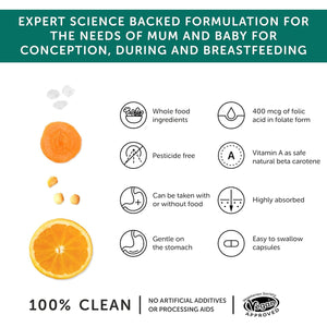 Pregnancy Multi Vitamin and Mineral – Together Health – Recommended during Conception, Pregnancy & Breastfeeding – 400Mcg Folic Acid – Vegan Friendly – Made in the UK (60 Capsules)