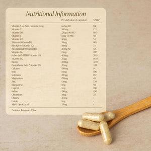 Zita West Vital Essence 1 - Premium First Trimester Pregnancy Vitamin & Mineral Support, Essential for Early Pregnancy - 60 Capsules (1 Month Supply)