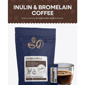 Herbamina Instant Functional Coffee Blend – 30 Sachets (90G) – Premium Herbal Coffee with Natural Plant Extracts – Energy & Focus Support