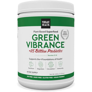 Vibrant Health Green Vibrance Powder - 60 Day Supply - 660G