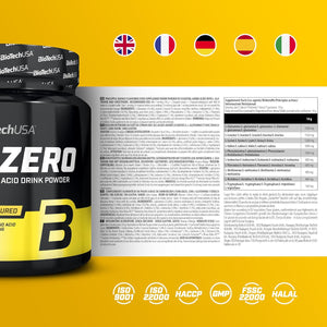 Biotechusa EAA Zero - Essential Amino Acid Power | 7160Mg Eaa/Serving | WHO Recommended Ratio | Sugar-Free, Gluten-Free, 350 G, Pineapple-Mango