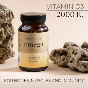 Primabiotic Omega 3 – High Strength Fish Oil Capsules | Pure Omega-3 Fish Oil for Heart, Brain & Joints | Premium EPA & DHA | Supports Heart Health, Cognitive Function & Joint Mobility