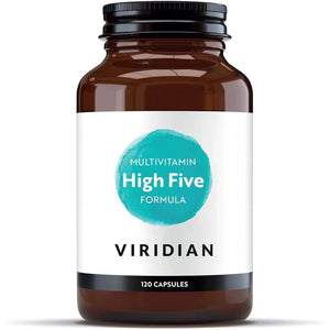 Viridian - High Five Multivitamin Formula - 120 Veg Caps | Support Energy & Vitality with 23 Essential Nutrients & Including Vitamin B5 | Formulated by Nutritionists | No Artificial Additives | Vegan